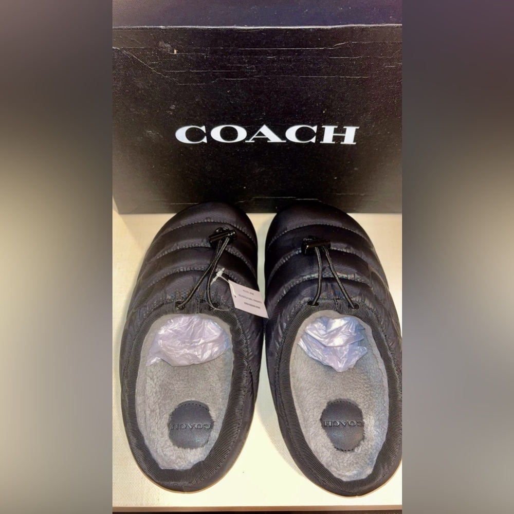 Brand New Coach Rachelle Women’s US Size 6 Black Slippers